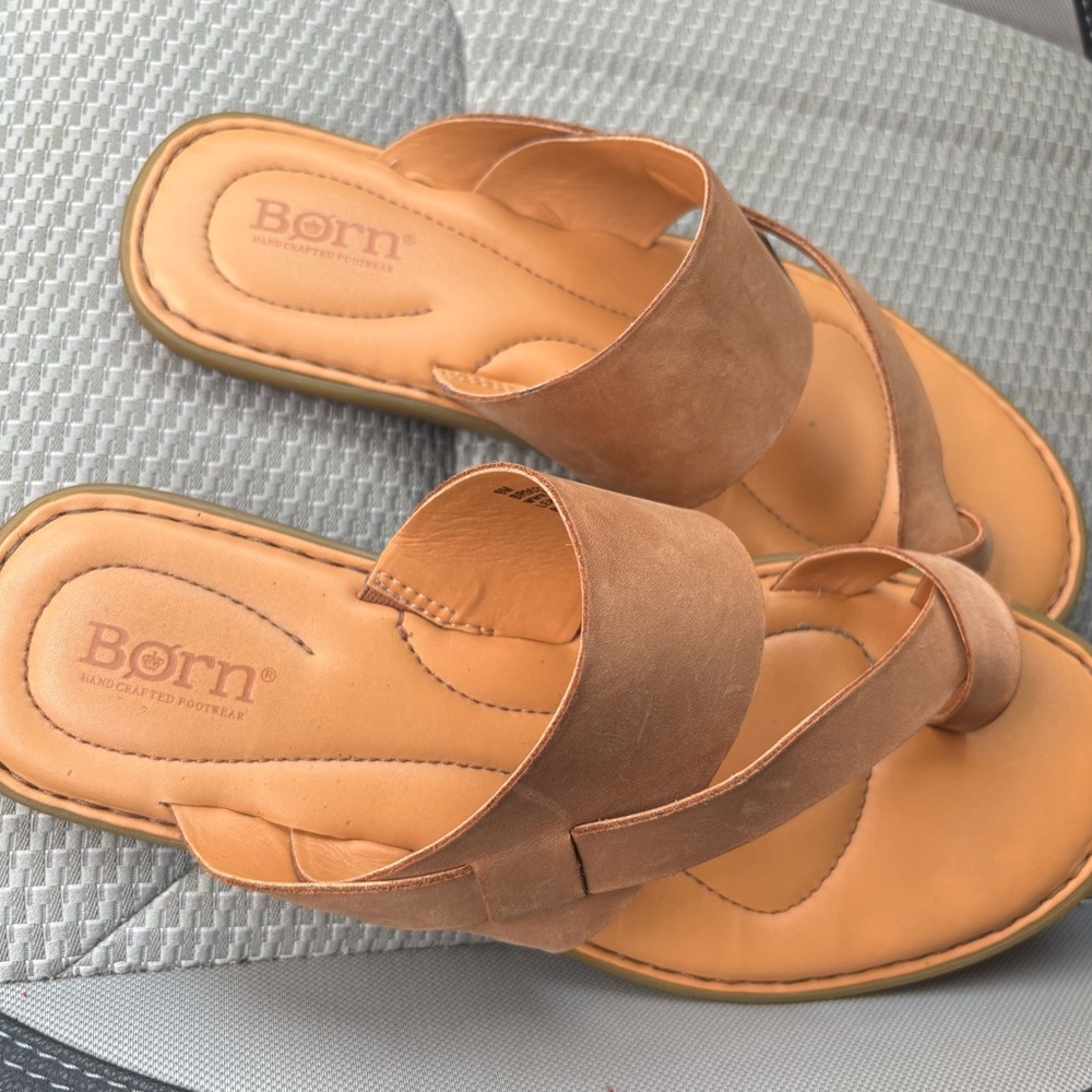 Born Tan Leather Sandals - Picture 2 of 3